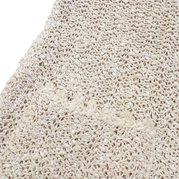 Vintage‎ A Pallas Original Irish Linen Cream Women’s Button Cardigan Sweater MED - Picture 3 of 15